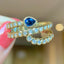 14K GOLD 0.98 CTW NATURAL SAPPHIRE & DIAMOND RING