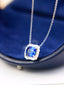 14K GOLD 1.71 CTW NATURAL SAPPHIRE & DIAMOND NECKLACE