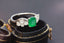 14K GOLD 1.85 CTW VIVID GREEN NATURAL EMERALD & DIAMOND RING