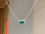 14K GOLD 0.91 CTW VIVID GREEN NATURAL EMERALD & DIAMOND NECKLACE