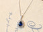 14K GOLD 1.66 CTW NATURAL SAPPHIRE & DIAMOND PENDANT( WITHOUT CHAIN )