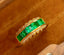 14K GOLD 1.2 CT VIVID GREEN NATURAL EMERALD & DIAMOND RING