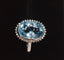 14K GOLD 5.22 CT NATURAL AQUAMARINE & DIAMOND RING
