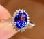 14K GOLD 1.2 CT NATURAL TANZANITE & DIAMOND RING
