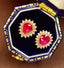 14K GOLD 1.2 CT NATURAL RUBY & DIAMOND EARRINGS