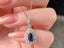 14K GOLD 1.54 CTW NATURAL SAPPHIRE & DIAMOND PENDANT( WITHOUT CHAIN )