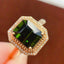 14K GOLD 2.5 CT NATURAL TOURMALINE & DIAMOND RING