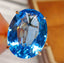 14K GOLD 13 CT NATURAL TOPAZ & DIAMOND RING