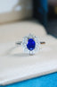 14K GOLD 1.45 CTW NATURAL SAPPHIRE & DIAMOND RING