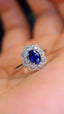 14K GOLD 1.45 CTW NATURAL SAPPHIRE & DIAMOND RING