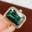 14K GOLD 6.2 CT NATURAL TOURMALINE & DIAMOND RING