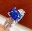 14K GOLD 2.15 CT NATURAL SAPPHIRE & DIAMOND RING