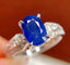 14K GOLD 2.15 CT NATURAL SAPPHIRE & DIAMOND RING