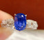 14K GOLD 2.15 CT NATURAL SAPPHIRE & DIAMOND RING