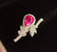 14K GOLD 1 CT NATURAL RUBY & DIAMOND RING