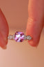 14K GOLD 2.16 CTW NATURAL PADPARADSCHA SAPPHIRE & DIAMOND RING