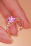 14K GOLD 2.16 CTW NATURAL PADPARADSCHA SAPPHIRE & DIAMOND RING