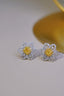 14K GOLD 1.30 CT NATURAL COLOR DIAMOND EARRINGS