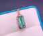14K GOLD 1.8 CT NATURAL TOURMALINE & DIAMOND PENDANT( WITHOUT CHAIN )
