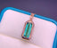 14K GOLD 1.8 CT NATURAL TOURMALINE & DIAMOND PENDANT( WITHOUT CHAIN )