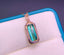14K GOLD 1.8 CT NATURAL TOURMALINE & DIAMOND PENDANT( WITHOUT CHAIN )