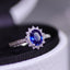 14K GOLD 1.29 CTW NATURAL SAPPHIRE & DIAMOND RING