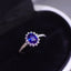 14K GOLD 1.29 CTW NATURAL SAPPHIRE & DIAMOND RING