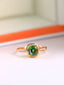 14K GOLD 1.18 CTW NATURAL TOURMALINE & DIAMOND RING