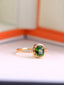 14K GOLD 1.18 CTW NATURAL TOURMALINE & DIAMOND RING