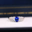 14K GOLD 1.23 CTW NATURAL SAPPHIRE & DIAMOND RING