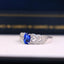 14K GOLD 1.23 CTW NATURAL SAPPHIRE & DIAMOND RING
