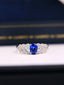 14K GOLD 1.23 CTW NATURAL SAPPHIRE & DIAMOND RING
