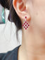 14K GOLD 5.35 CT NATURAL RUBY & SAPPHIRE EARRINGS
