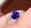 14K GOLD 1.65 CT NATURAL SAPPHIRE & DIAMOND RING