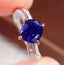 14K GOLD 1.65 CT NATURAL SAPPHIRE & DIAMOND RING