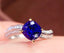 14K GOLD 1.65 CT NATURAL SAPPHIRE & DIAMOND RING