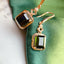 14K GOLD 5.80 CT NATURAL TOURMALINE & DIAMOND EARRINGS