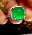 14K GOLD 4.6 CT NATURAL EMERALD & DIAMOND RING