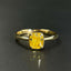 14K GOLD 1.00 CT NATURAL YELLOW DIAMOND RING