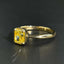 14K GOLD 1.00 CT NATURAL YELLOW DIAMOND RING
