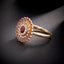 14K GOLD 1.05 CTW NATURAL RUBY & DIAMOND RING