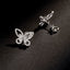14K GOLD 0.28 CT NATURAL H DIAMOND & BUTTERFLY EARRINGS