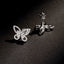 14K GOLD 0.28 CT NATURAL H DIAMOND & BUTTERFLY EARRINGS