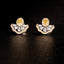 14K GOLD 0.84 CTW NATURAL YELLOW DIAMOND & DIAMOND EARRINGS
