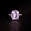 14K GOLD 10.15 CT NATURAL KUNZITE & DIAMOND RING
