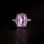 14K GOLD 10.15 CT NATURAL KUNZITE & DIAMOND RING