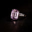 14K GOLD 10.15 CT NATURAL KUNZITE & DIAMOND RING