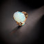 14K GOLD 7.1 CT NATURAL OPAL & DIAMOND RING