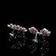 14K GOLD 3.25 CTW NATURAL RUBY & DIAMOND EARRINGS