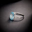 14K GOLD 3.3 CTW NATURAL AQUAMARINE & DIAMOND RING